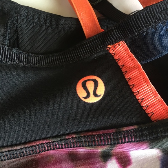 Rare Flip Your Dog Bra Lululemon Floral Neon XS 2 - Picture 7 of 7